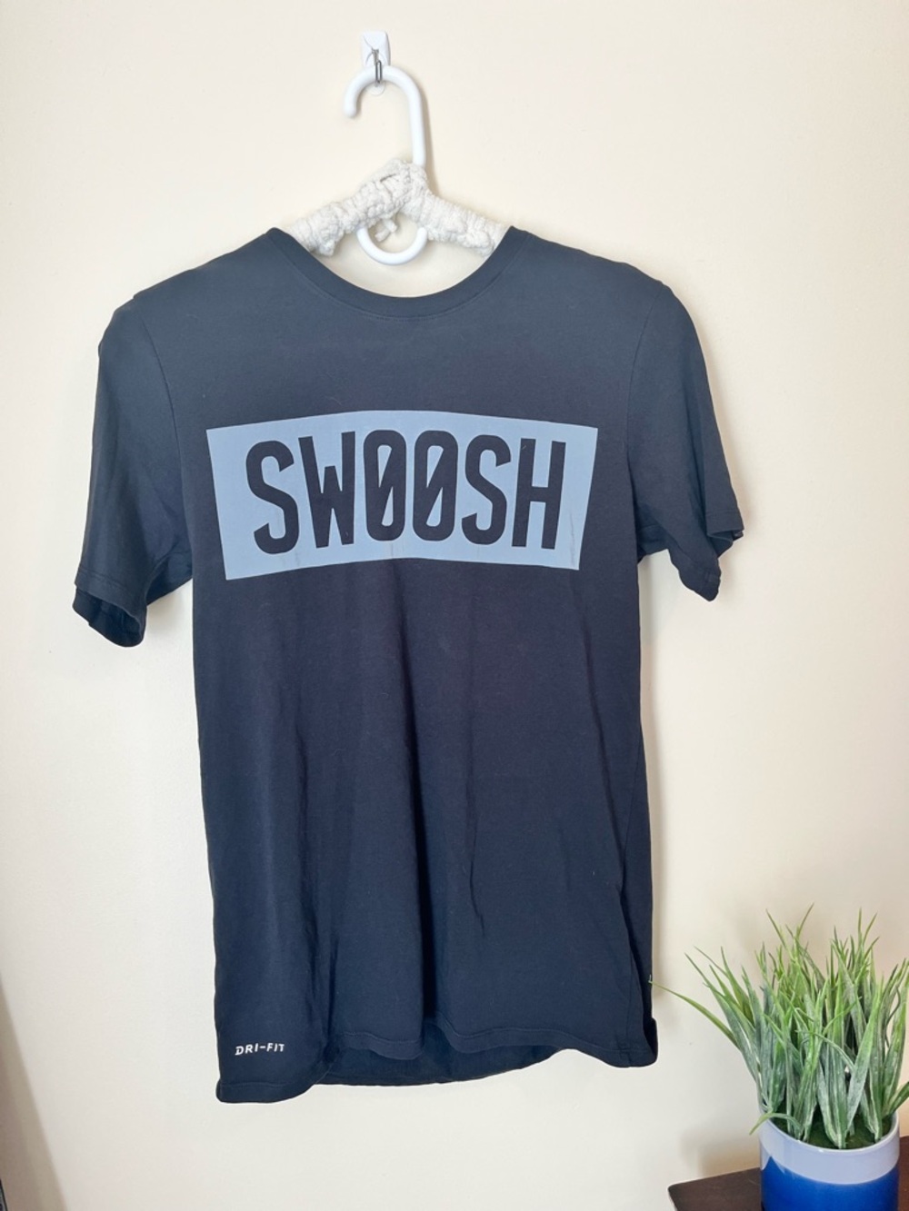 Nike Dri-Fit Black SWOOSH Short Sleeve Tee